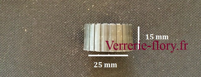 bouchon  vis en plastique noir  rainures