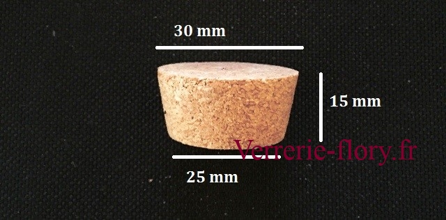 bouchon de lige plat h 15 mm