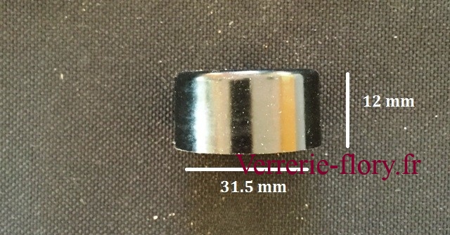 bouchon vis 31 5mm en plastique noir