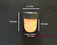 bouchons de lige tte plastique noir